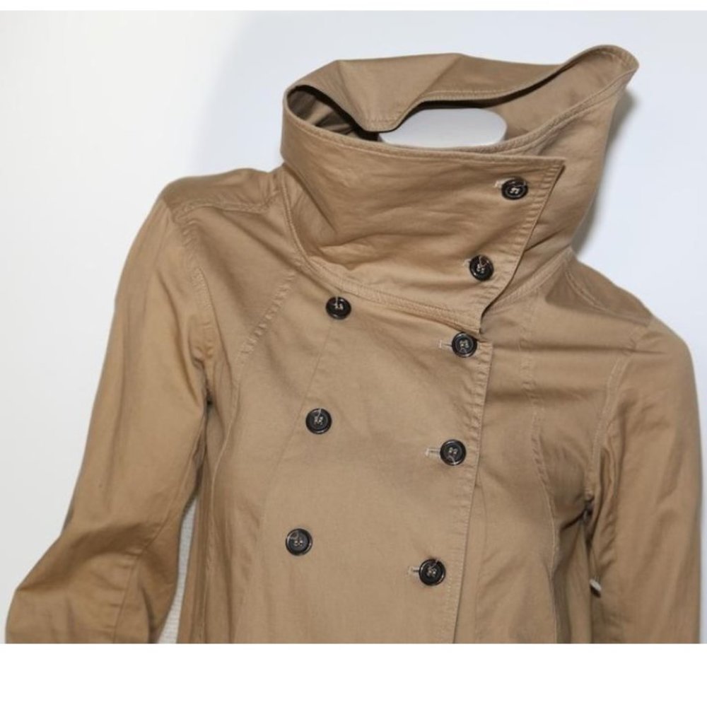 🧥Anthropologie NWT Camel Cotton Jacket, L - Picture 5 of 6
